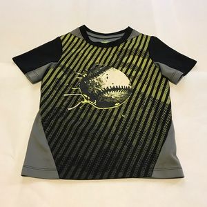 Osh Kosh Black & Gray Baseball T-shirt, size 4